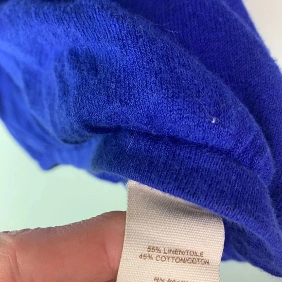 Free People hooded Top blue size S/p - Picture 7 of 7